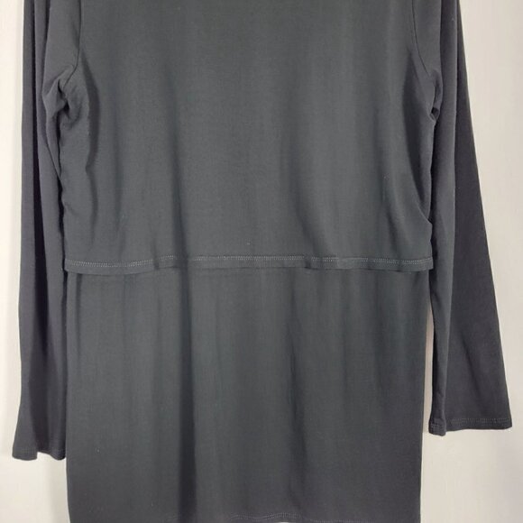 J. Jill Wearever Collection Women's Black Long Sleeve Modern Tunic Top Size M - Picture 9 of 15
